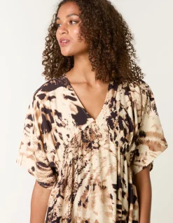 Abstract Animal Print Dress