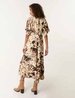 Abstract Animal Print Dress