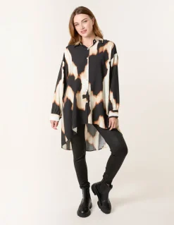 Abstract Cow-Print Shirt