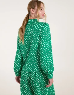 Abstract Polka Dot Oversized Shirt