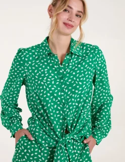 Abstract Polka Dot Oversized Shirt