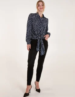 Abstract Polka Dot Oversized Shirt