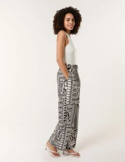 Abstract Print Trousers
