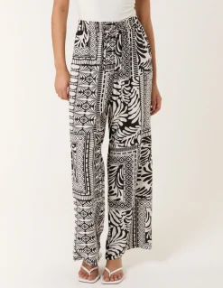 Abstract Print Trousers