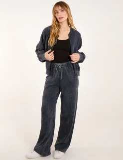 Acid Wash Bomber Jacket & Joggers Set