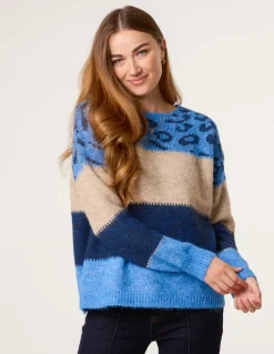 Animal Colour Block Jumper