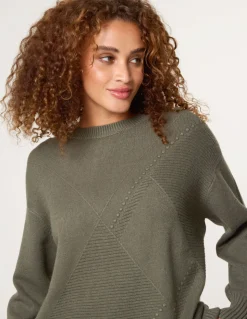Argyle Stitch Detail Jumper