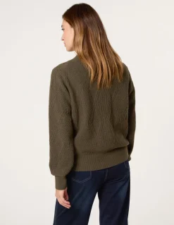 Argyle Texture Knit Jumper