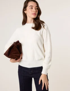 Argyle Texture Knit Jumper