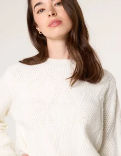 Argyle Texture Knit Jumper