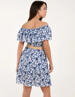 Bardot Broderie Mini Belted Dress