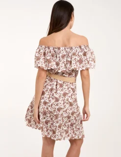 Bardot Broderie Mini Belted Dress