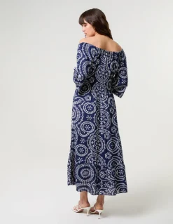 Bardot Coconut Button Maxi Dress