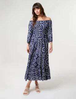 Bardot Coconut Button Maxi Dress