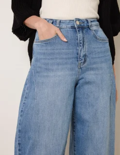 Barrel Leg Stretch Jeans