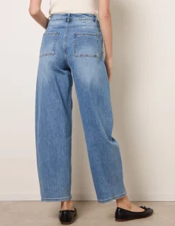 Barrel Leg Stretch Jeans