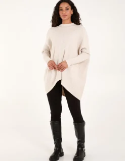 Basket Weave High Neck Jumper