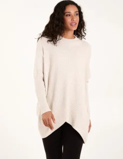 Basket Weave High Neck Jumper