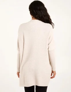 Basket Weave High Neck Jumper