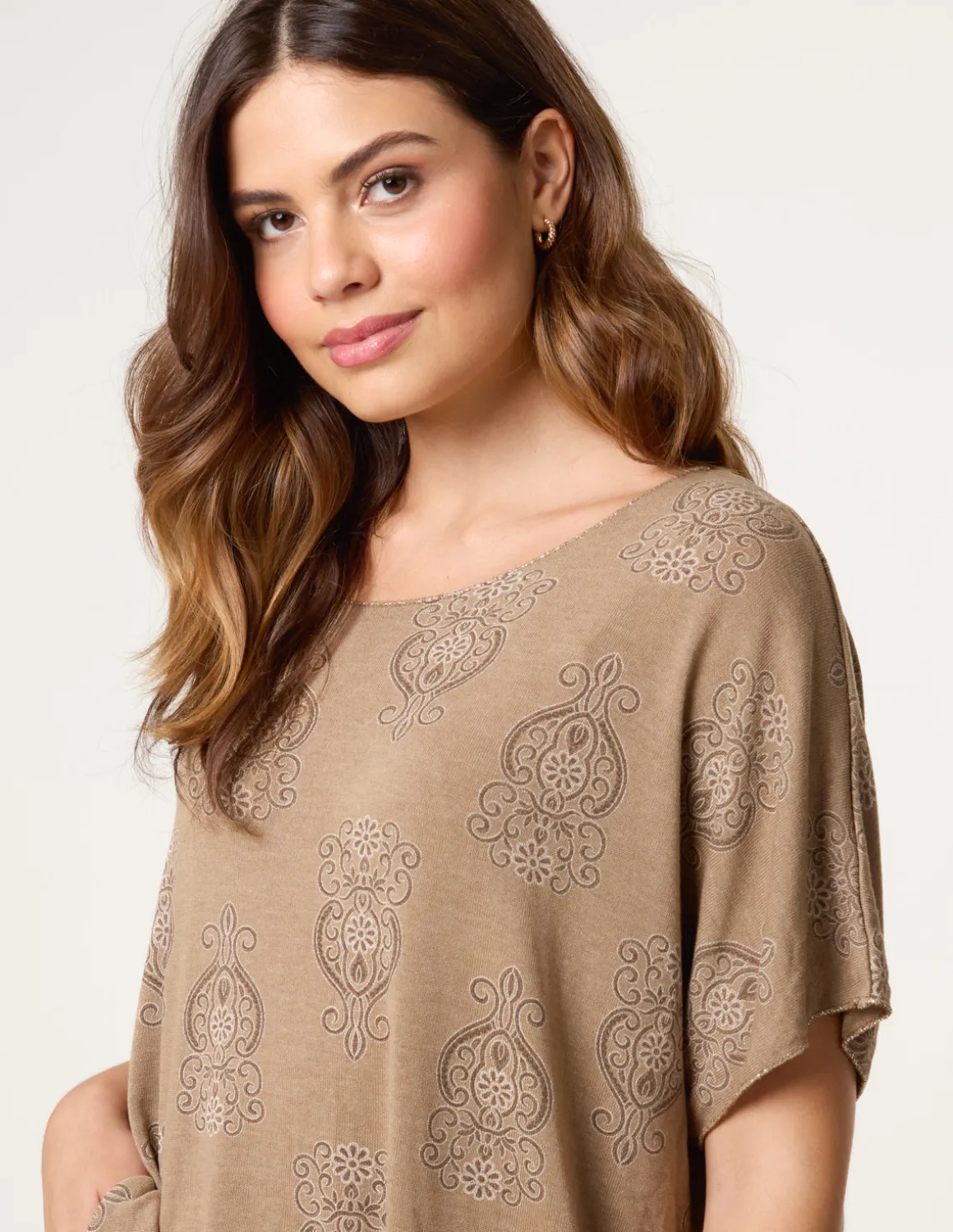Batik Print Top