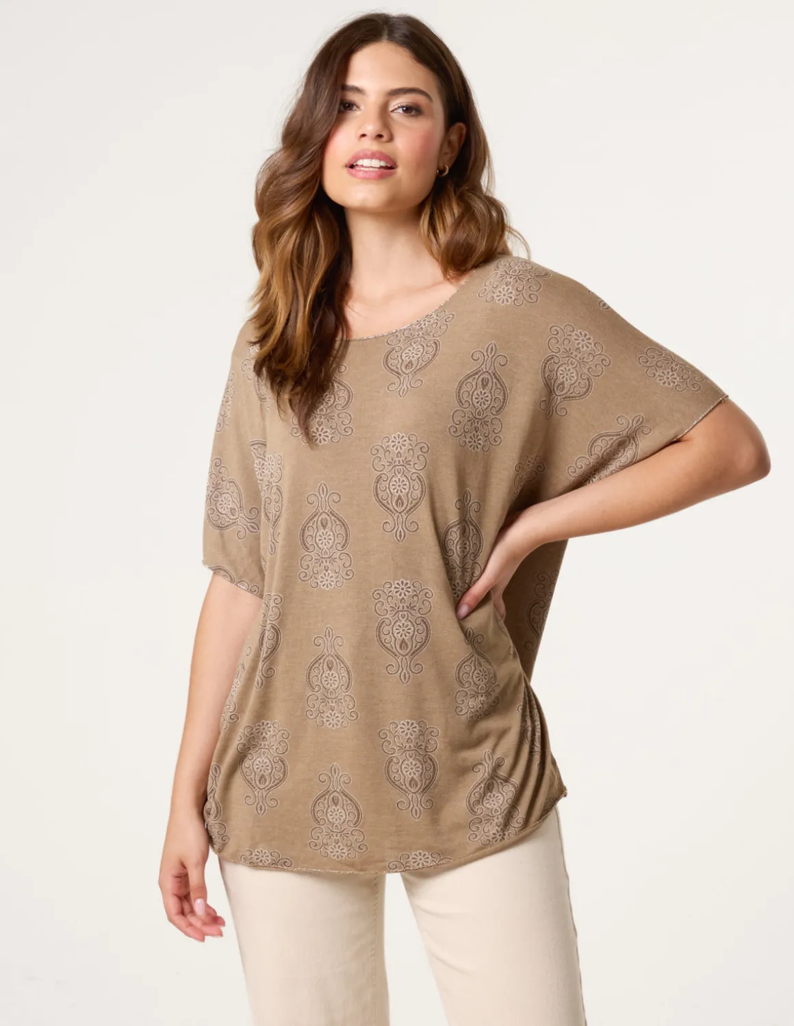 Batik Print Top