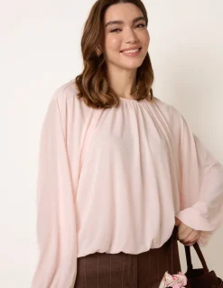 Batwing Puffball Blouse