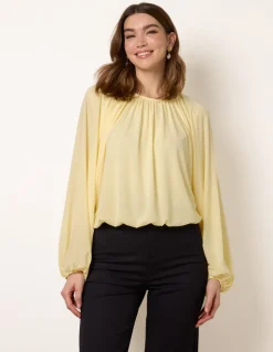 Batwing Puffball Blouse
