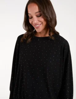 Batwing Top With Diamantes