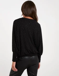Batwing Top With Diamantes