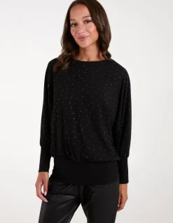 Batwing Top With Diamantes