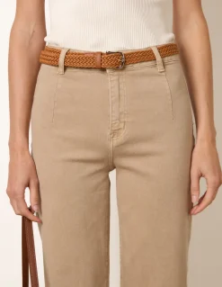 Belted Wide Leg Jeans