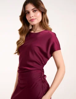 Bias Cut Batwing Slip Dress