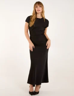 Bias Cut Batwing Slip Dress