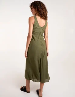 Bias Cut Midi Dress