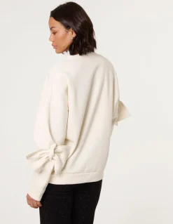 Bow Sleeve Sweatshirt