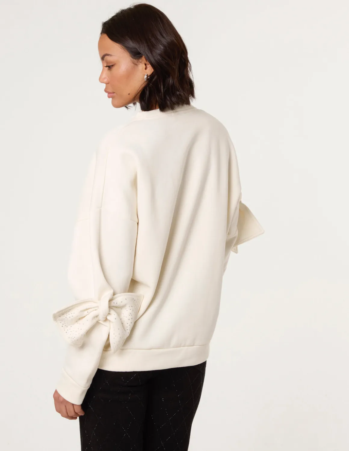 Bow Sleeve Sweatshirt