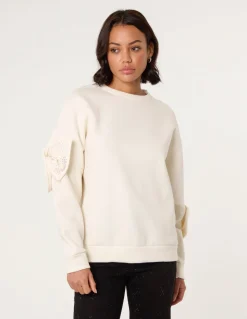 Bow Sleeve Sweatshirt