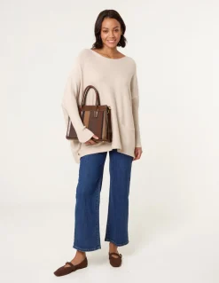 Boxy Jumper With Buttons