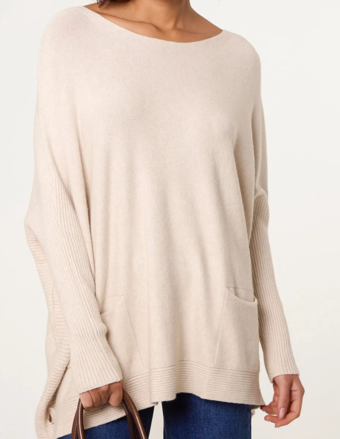 Boxy Jumper With Buttons