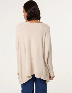 Boxy Jumper With Buttons