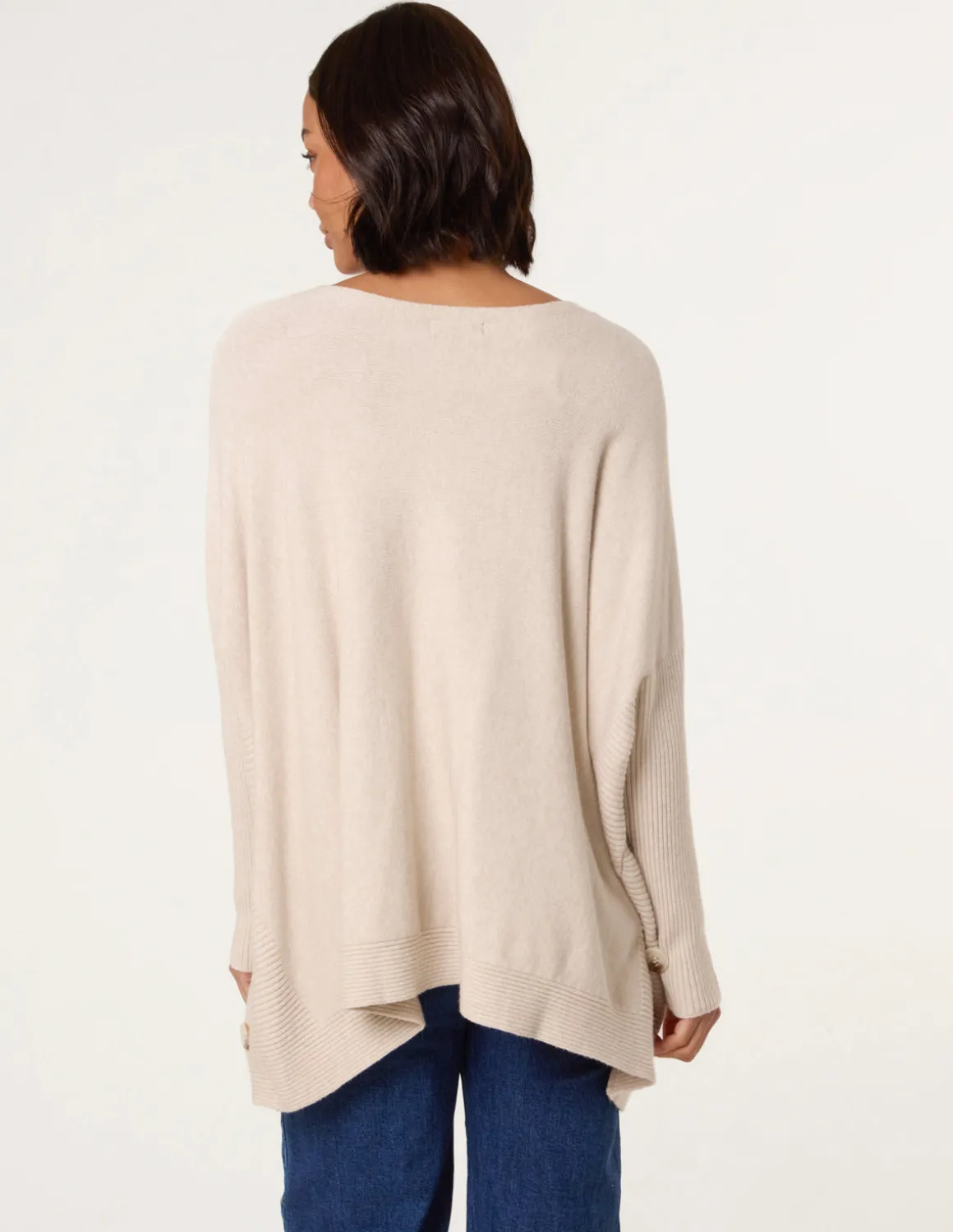 Boxy Jumper With Buttons