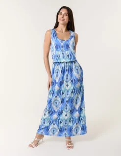 Bubble Hem Maxi Dress