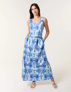 Bubble Hem Maxi Dress