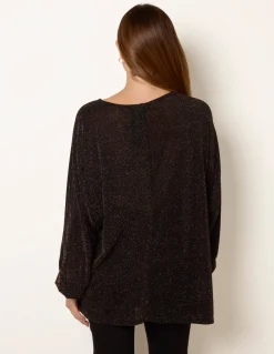 Buckle Metallic Top