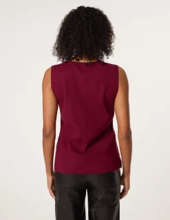 Button Front Tailored Vest