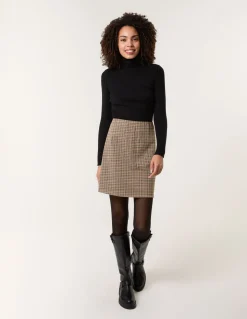 Check Mini Skirt