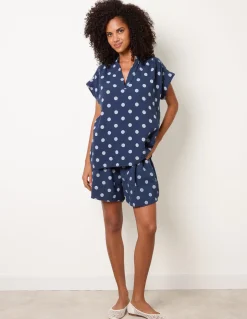 Cheesecloth Polka Dot Short Set
