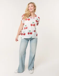Cherry Oversized Top