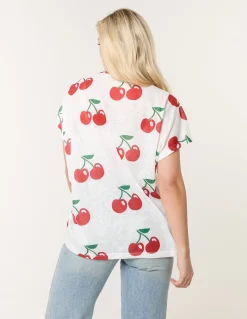 Cherry Oversized Top