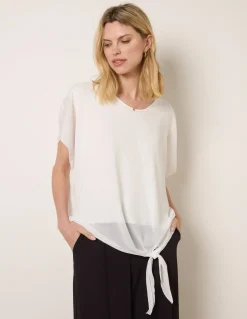 Chiffon Tie Knot Plain Top